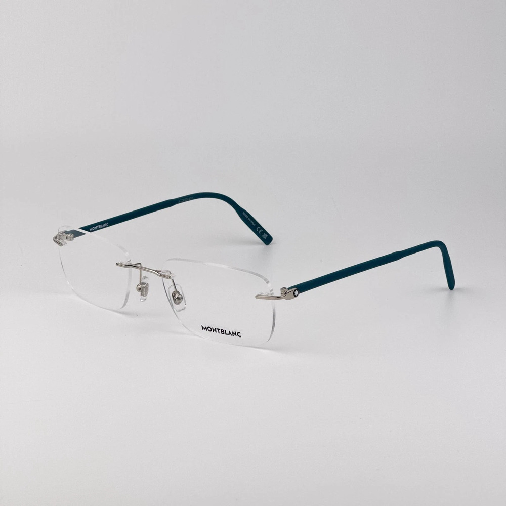 Mont Blanc MB0221O Eyeglasses Black Acetate/Metal Rectangle